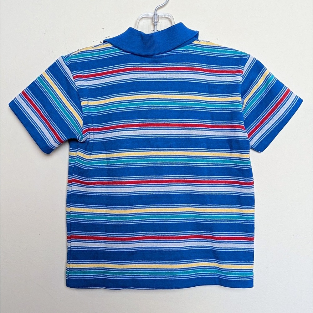 Vintage Healthtex 80s Colorful Striped Polo Shirt Unisex Toddler Size 3T - Picture 6 of 6